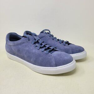 Peter Millar Crown Crafted Men's 10.5 Navy Vantage Lite Suede Sneaker Blue Pearl